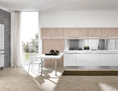 Kitchen (Suite kitchen) natural wood Tenes Evo, Aran Cucine