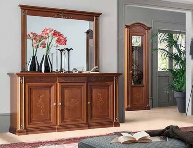 Mirror with decorative pattern Verona, Maronese