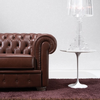 Double leather sofa CHOPIN