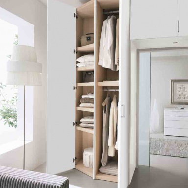 Wardrobe Liscia Anta Legno