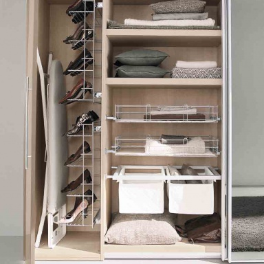 Wardrobe Liscia Anta Legno