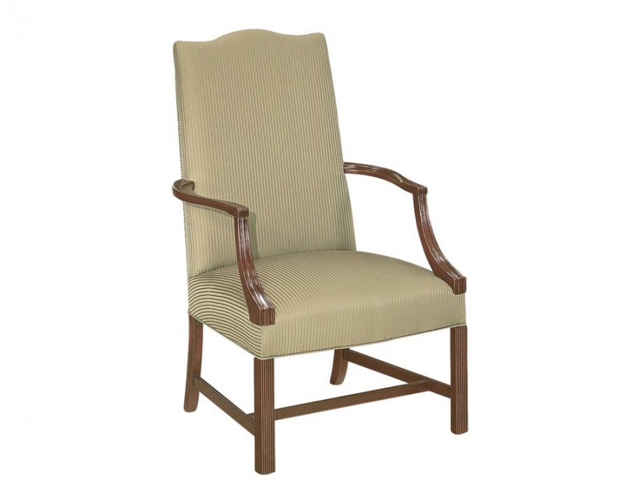 Chair with armrests Martha-Washington with mahogany frame, Hickory ...