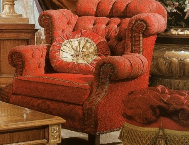 Chair with high and wide backrest, Randy - Provasi