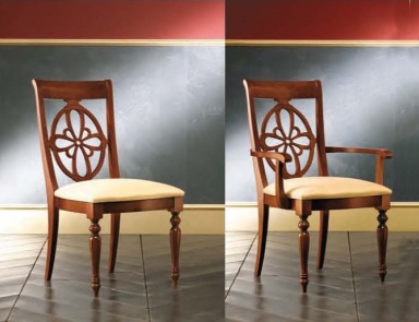 Chair with upholstered Ponte Vecchio, Maronese