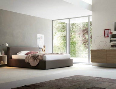 Bed with upholstered headboard Sax, ACF International