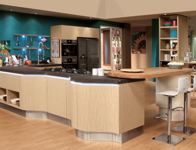 Kitchen (kitchen set) with metal handle Penelope, Aran Cucine