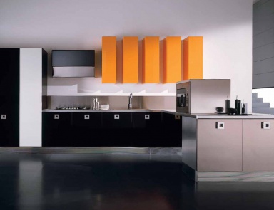 Kitchen (kitchen set) with accessories made of steel Dali, Aran Cucine