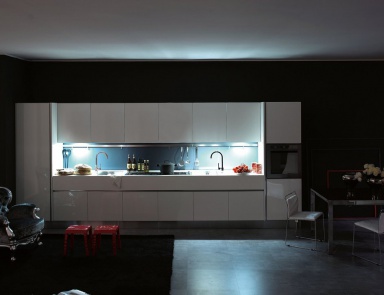 Kitchen (kitchen set) with integrated backlight Erika, Aran Cucine