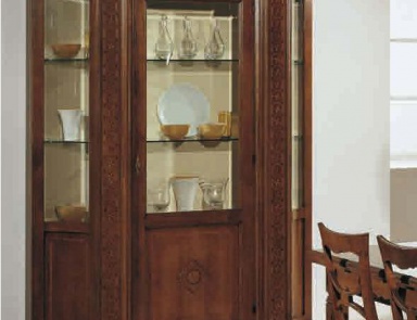 Showcase with hinged glazed sash Tiziano, Arve Style