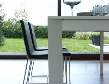 Chair with feet runners, TULLY - JESSE