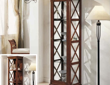 Showcase flat legs with X-shaped design Giuditta, Arve Style