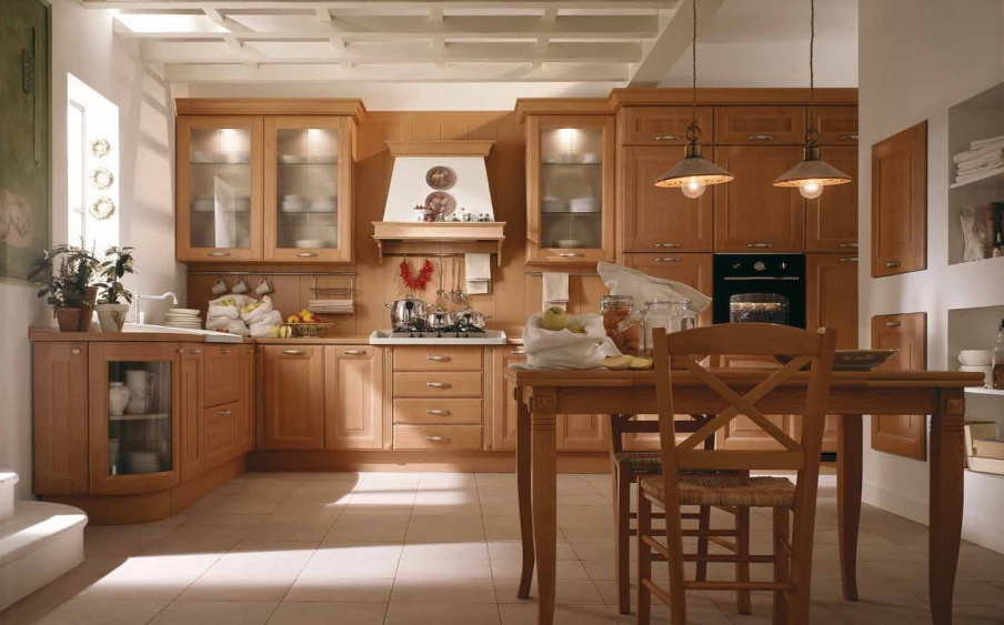 Kitchen (Suite kitchen) natural wood Provenzale, Aran Cucine - Luxury ...