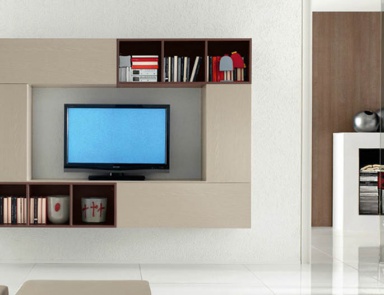 Modular system with open shelves Kubo Collection, ACF International