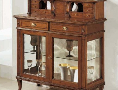 Showcase with drawers on curved legs Giglio, Arve Style