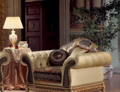 Armchair in fabric Gregory, SAT Export