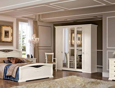 Double bed with decorative pattern Afrodita, Maronese