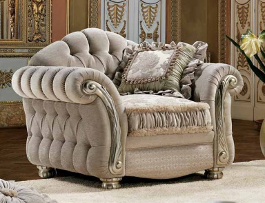 Armchair in fabric Venice, SAT Export