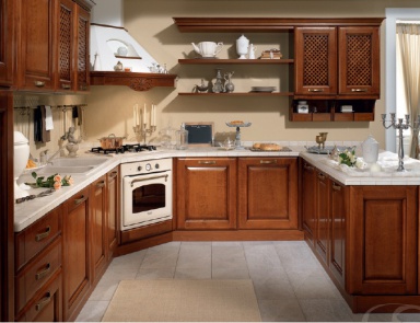 Kitchen cabinets finish veneer Gradara, Spar