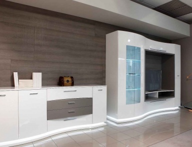 Cabinet for TV with showcase Brio, Maronese