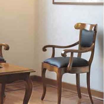Chair with armrests Mirandola Export