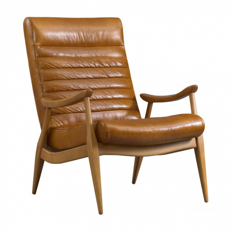 Hans leather chair, DwellStudio 