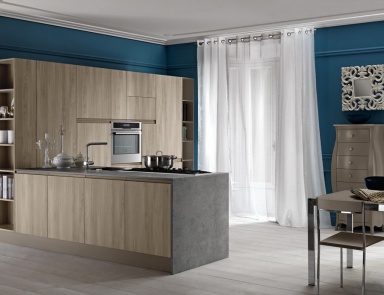 Kitchen (kitchen set) in a modern style Line, Astra