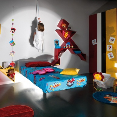 The Tangram Bookcase Kids Room