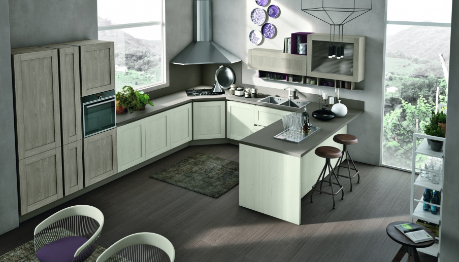 Kitchen (Suite kitchen) corner on a frame of wood City, Stosa - Luxury ...