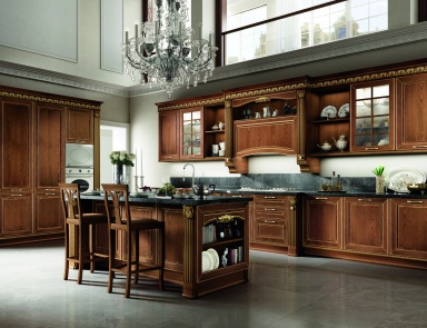 Kitchen (Suite kitchen) with marble top, Stosa