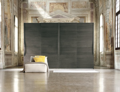 Wardrobe made of natural wood Plana, Cenedese