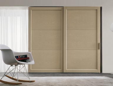 Wardrobe made of natural wood Telaio +2, Cenedese