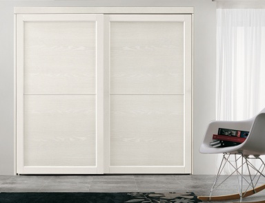 Wardrobe made of natural wood Telaio +1, Cenedese