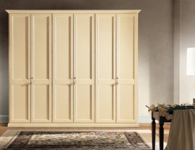 Wardrobe made of natural wood Napoli Traverso, Cenedese