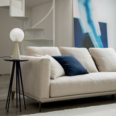 Modular sofa with pouffe Dylan