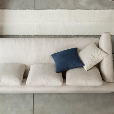 Modular sofa with pouffe Dylan
