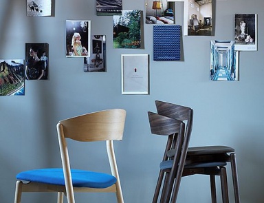 Chair with a frame made of wood Tube, Miniforms