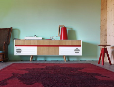 The Cabinet of natural wood Skap x, Miniforms