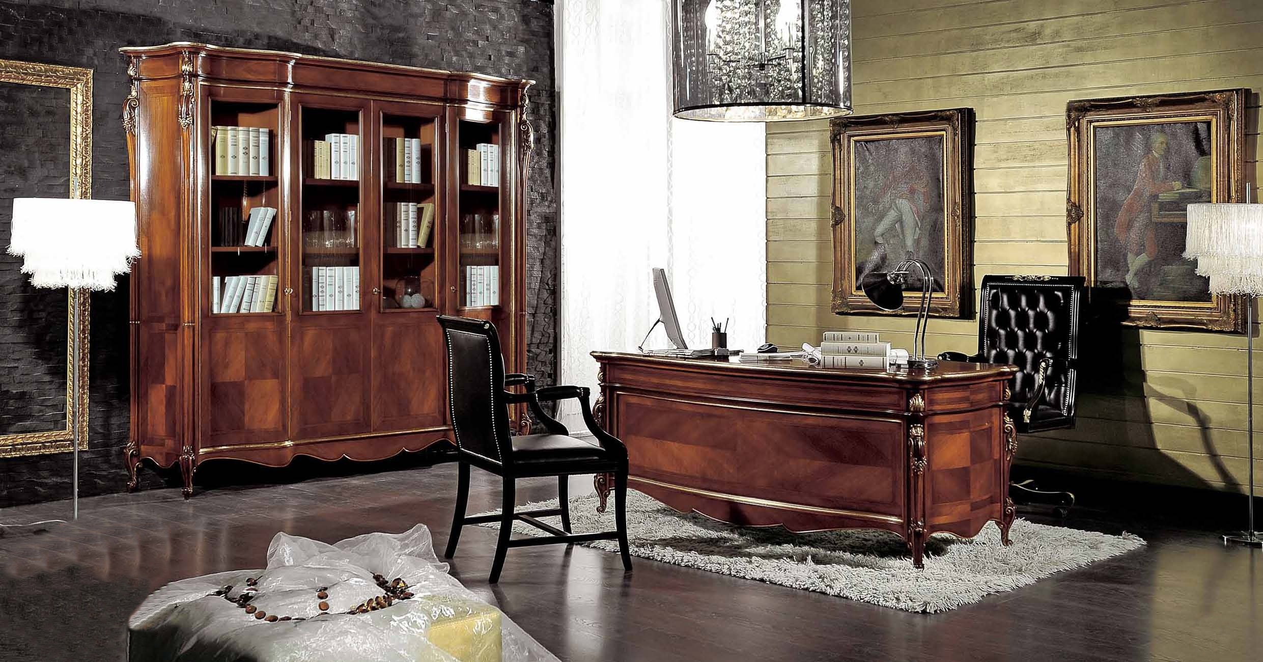 Bookcase With A Decorative Pattern In A Classic Style Mirandola Export Luxury Furniture Mr