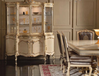 Showcase with a frame made of natural wood, Scappini & C