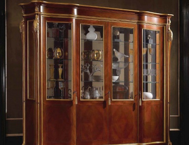 Showcase with a frame made of natural wood, Scappini & C