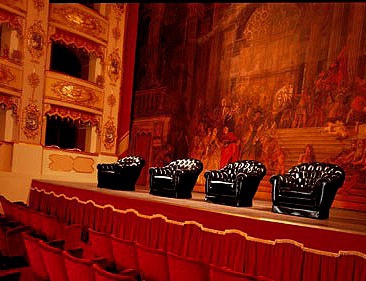 Chair leather upholstered Glasgow, Mascheroni