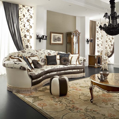 Round pouf Bella Vita