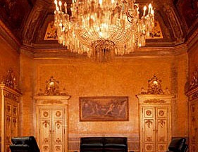 Chair leather upholstered Meeting Mascheroni