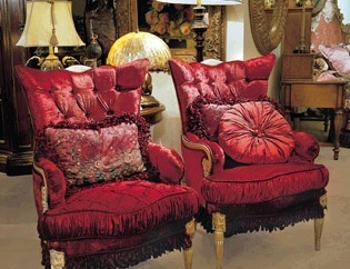 Armchair in fabric, Nicole-Wine - Provasi