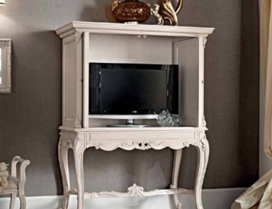 Secretaire with housing made of solid wood Casanova, Modenese Gastone