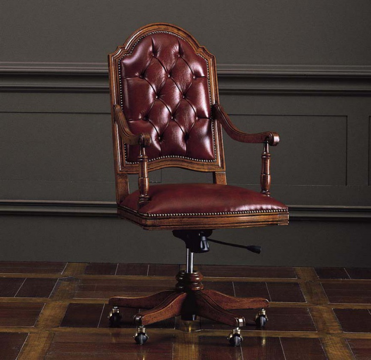 Office chair with high back, Antico Borgo