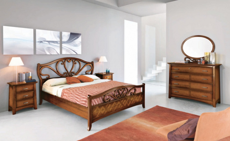 CAPRI Solid wood double bed By Arvestyle