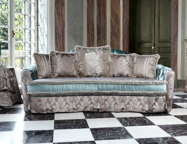 Sofa bed with hidden frame Malvina capitonne, Domingo Salotti