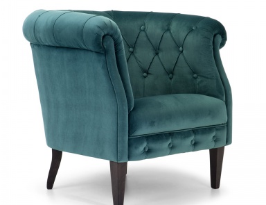 Chair with quilted backrest 203, Domingo Salotti