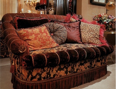 Double sofa on a hidden frame, Michelle - Provasi